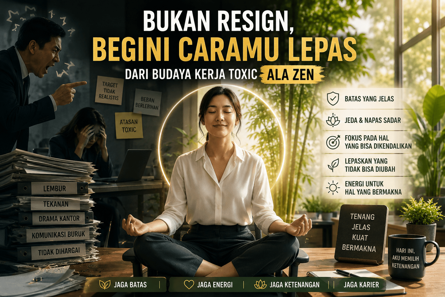 Bukan Resign, Begini Caramu Lepas dari Budaya Kerja Toxic Ala Zen